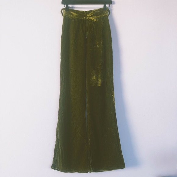 Tularosa Ruth Pants Velvet Moss Green Revolve XS - Picture 5 of 7